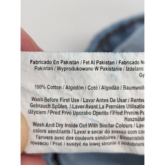 PRIMARK Toddler Girls SZ 4-5 Embroidered Denim Jeans Country Western Light Wash - Picture 10 of 12